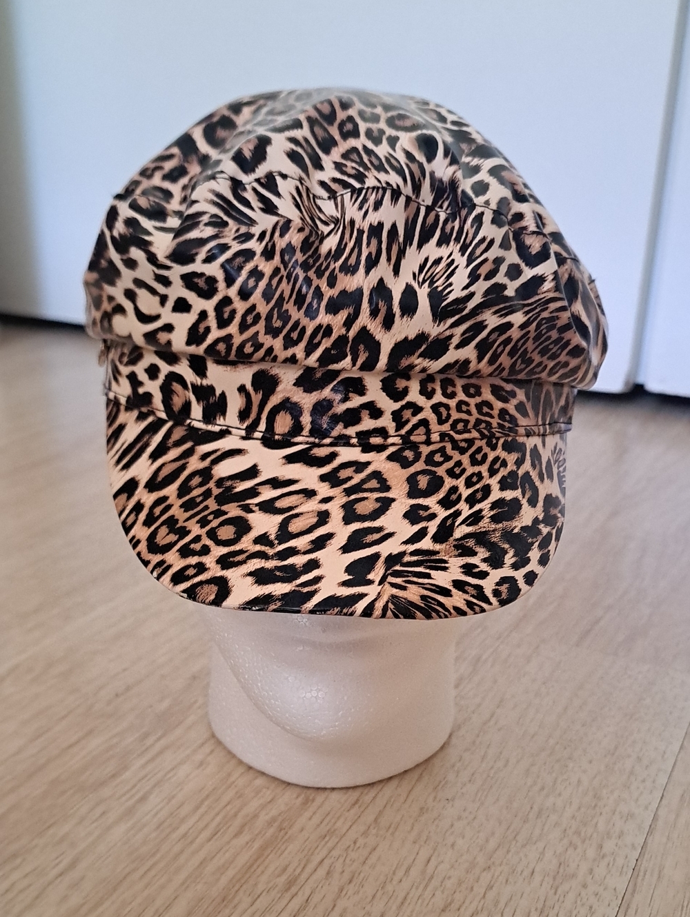 BCBGENERATION Leopard Print Baker Cap - Tan & Black